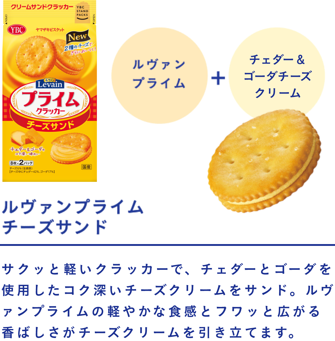 ルヴァンプライムサンド チェダーチーズ味