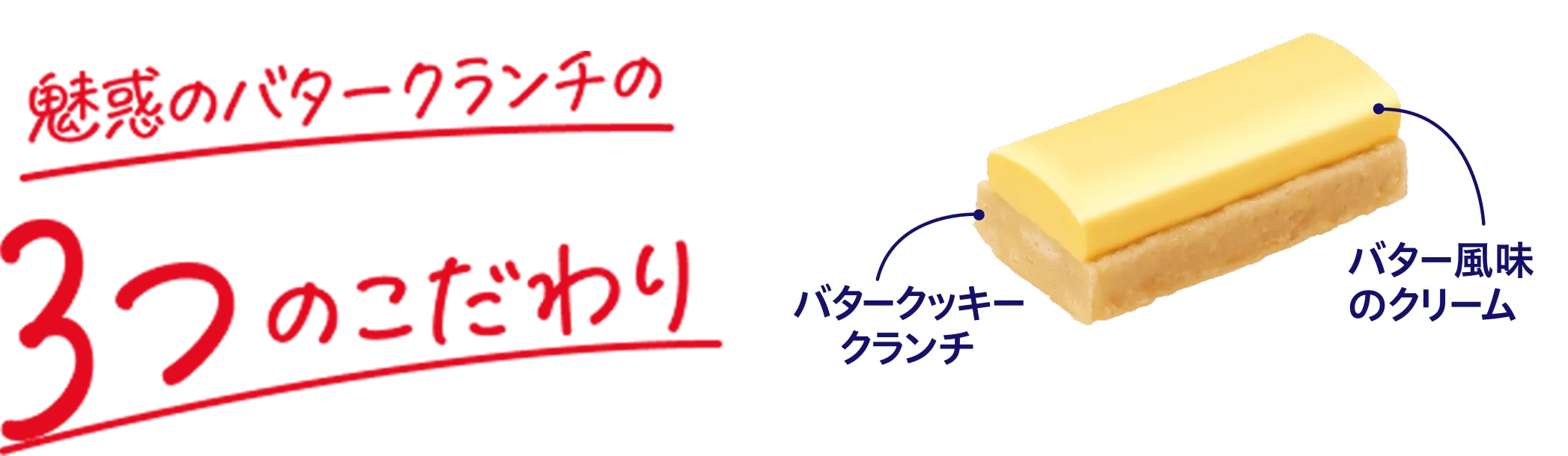 魅惑のバタークランチの3つのこだわり